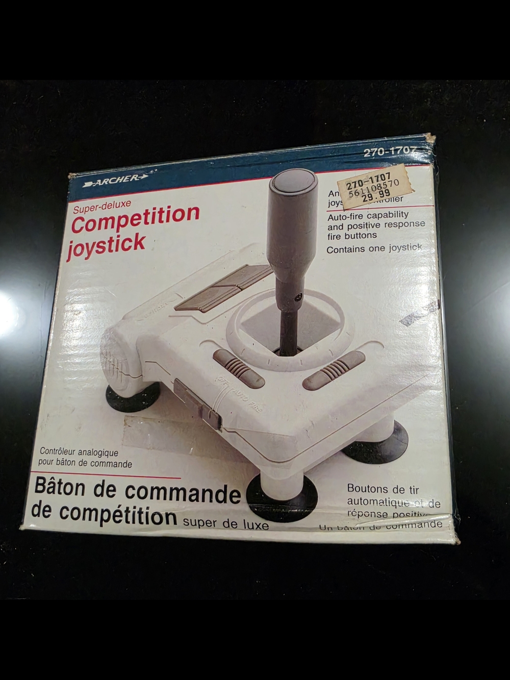 Vintage Archer Super-Deluxe Competition Joystick - Boxed Radio Shack Retro